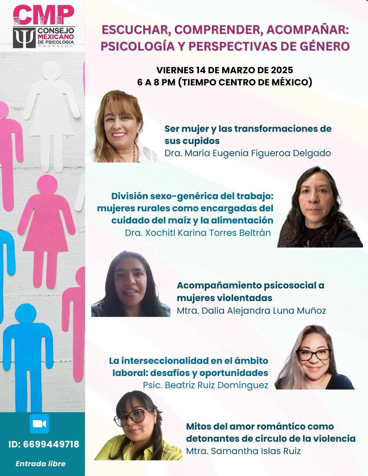 Simposio: Escuchar, Comprender, Acompañar: Psicología y perspectivas de género