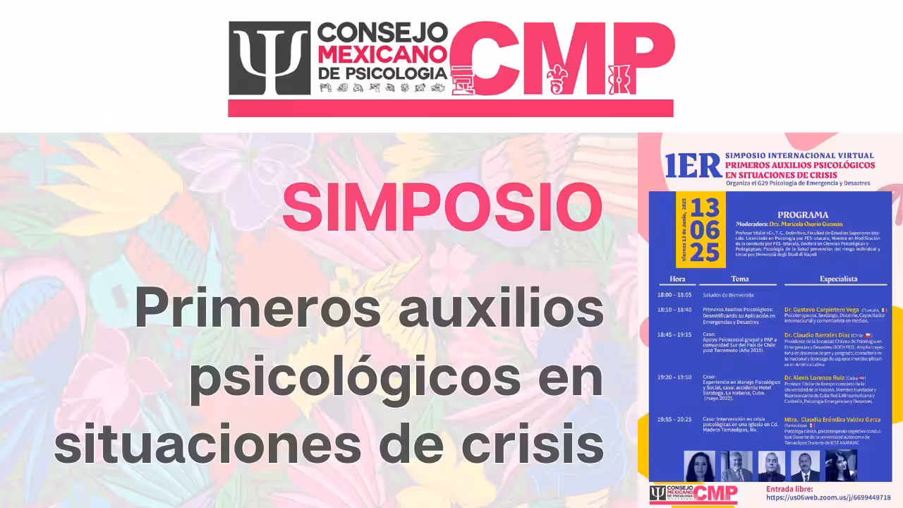 Simposio: Primeros auxilios psicológicos en situaciones de crisis