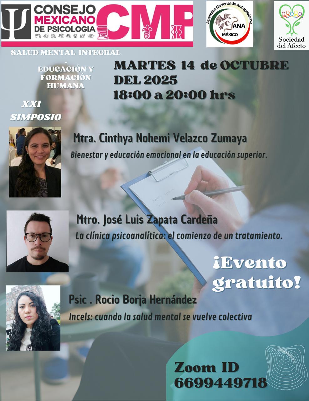 XXI Simposio salud mental integral. Educación y formación humana